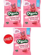 [BUY 2 FREE 1] Organix Summer Fruits Rice Cake Clouds 40g (7M+) 