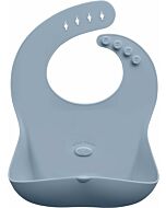 Abiie:﻿ Ruby Wrapp Silicone Bibs (Grey)