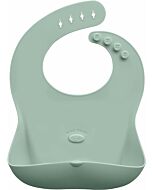 Abiie:﻿ Ruby Wrapp Silicone Bibs (Sage Green)