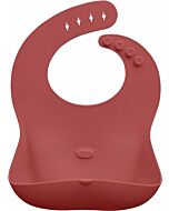 Abiie:﻿ Ruby Wrapp Silicone Bibs (Terra Cotta)