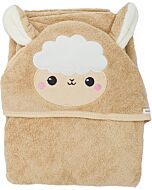 Akarana Baby: Microfiber Coral Fleece Hooded Towel (Brown Sheep)