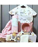 Angeliz Baby: First Meal Feeding Wooden Set Maroon [5M+] (10Pcs) 