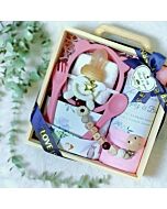Angeliz Baby: First Meal Feeding Wooden Set Maroon [5M+] (10Pcs) 