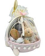 Angeliz Baby: Mini Cart Grooming Baby Hamper Set (9Pcs) [Pink]