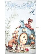 Autumnz: 6-Layer Cotton Baby Muslin Towel (Cozy Cottage)