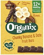 Organix Goodies Date & Banana Chunky Fruit Bars (6pack x 17g)