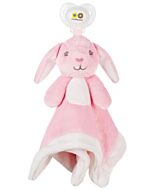 Nookums Paci-Plushies Bella Bunny Blankies™ Pacifier Holder (Plush Toy Includes Detachable Pacifier, Use with Multiple Brand Name Pacifiers) - 18% OFF!!