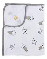Baa Baa Sheepz: Single Layer Blanket Big Star & Sheepz (White) - 10% OFF!!