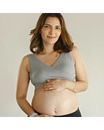 Boss Mama: Real-Support Nursing Bra - M (Grey)
