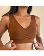 Boss Mama: Real-Support Nursing Bra - XL (Brown)