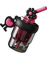 CocoSmile: Flower Rotating Portable Tritan Cup 550ml (Black)