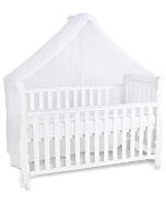 Happy Cot: Happy Moments 4 in 1 Convertible Baby Cot with Mattress & Net - White - 12% OFF!!