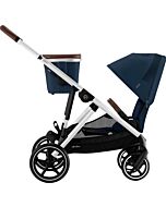 Cybex Gold: Gazelle S Stroller (Ocean Blue & Silver Frame) [From 0-4 years / 0-22kg]