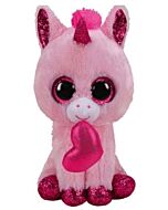 Ty Beanie Boos: Darling - Unicorn Valentine (Medium) 13"