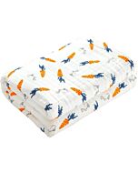 Earth Bebe: 6 Layer Baby Muslin Cotton Blanket (Carrot)