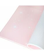 BAMBAM KIDS Petite Size Play Mat | Dreamy Blush / Herringbone Gray (100 x 140cm)