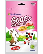 Karihome Goat's Milk Tablet (Probiotic & Prebiotic) 30 tablets | Berries (Blueberry + Strawberry Flavor)