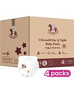 Iconic Babycare Ultrasoft Day & Night Baby Pants (Pants L44) 4 Packs