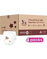 Iconic Babycare Ultrasoft Day & Night Baby Pants (Pants XXL38) 4 Packs