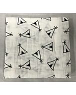 Bebe Living: Muslin Swaddle Blanket - Teepee