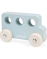 Janod: Sweet Cocoon (Push Along Vehicle-Blue Bus)