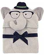 Hudson Baby: Animal Hooded Towel Embroidery (Smart Elephant) *00429* - 20% OFF!!