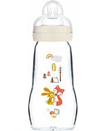 MAM: Feel Good Glass Bottle 260ml (Ivory)