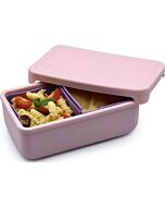 Melii: 100% Silicone Bento With Removable Dividers (Pink)