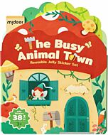 Mideer: Reusable Jelly Sticker Set (Busy Animal Town)