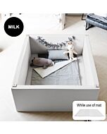 ALZiP® Mat Bumper Bed | Size EX-L (140*156*60cm) - Milk