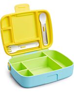 Munchkin: Lunch Bento Box with Stainless Steel Utensils (Green) - RM30 OFF!!