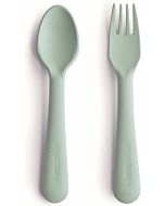 mushie: Fork & Spoon (Sage)