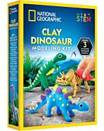 National Geographic: Clay Dinosaur Modeling Kit (3 Dino)