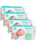 Offspring Fashion Diapers (Chlorine Free) NB56 (0-4kg) - Fairy Tale *4 Pack Bundle*