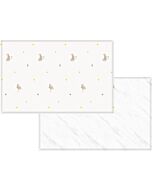 Parklon: Air Bubble Playmat 230x150x4cm (Moon Rabbit + French Marble)