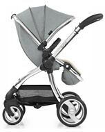 Egg® Stroller: Platinum Grey On Silver Chassis (Special Edition)