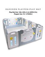 RaaB: Raccoon Playpen + Play Mat Perfect Fit Set [16+2/MPM-2 SL]