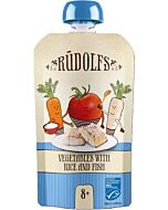 Rudolfs: Organic Baby Puree 110g [Vegetables with Rice and Fish] (6m+) [HALAL]