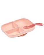 Beaba: Silicone Meal Set with Suction Pad (Pink) - 14% OFF!!