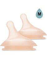 Suavinex Zero Zero Silicone Teat x 2 (Medium Flow 3M+)