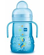 MAM: Trainer+ 220ml/8oz (Spill-free Extra Soft Spout) (4+ Months) - Blue