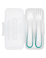 OXO TOT: On-The-Go Fork and Spoon Training Set with Travel Case (Teal) - 15% OFF!!