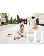 ALZiP® Mat Baby Foldable Silion Playmat | Size S (200*120*4cm) - Urban GreyPink