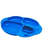 Marcus & Marcus | Yummy Dips Suction Divided Plate | Lucas (Hippo) - 10% OFF!!