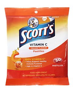 Scott's Vitamin C 30 Pastilles - Orange Flavour