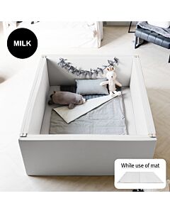 ALZiP® Mat Bumper Bed [Large] (Milk)