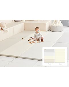ALZiP® Mat Baby Foldable Silion Playmat | Size XG (280*140*4cm) - Modern Gray