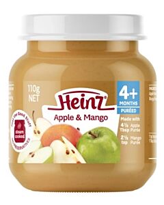 Heinz: Fruit Apple & Mango 110g (From 6+ Months)