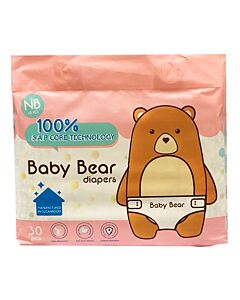 BB Diapers - Baby Bear Diapers NB30 (NB - 5kg)