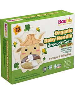 Baebis: Organic Noodle Broccoli & Corn (Carbonara Flavours) 200g [12M+]